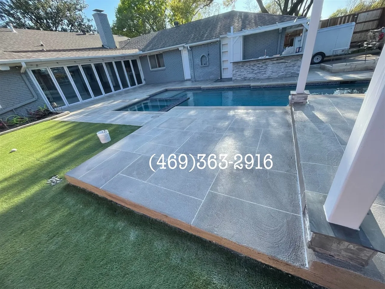 Backyard Pool Patio — Patios project in Dallas, TX