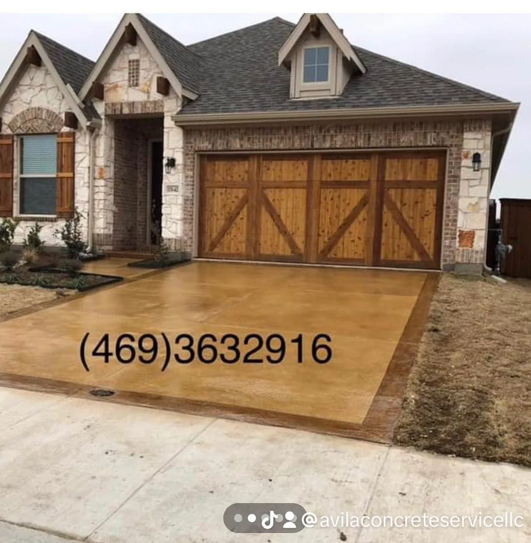 Concrete Driveways project by Avila Concrete Service in Dallas, TX